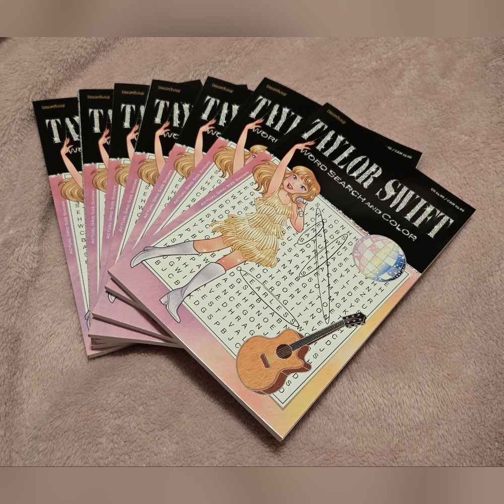 Taylor Swift Word Search and Color Book Set Of 7